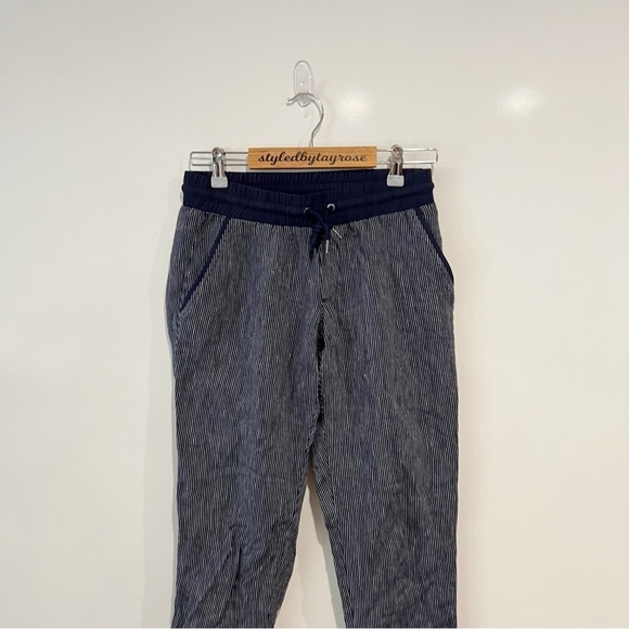 Athleta Stripe Bali Linen Ankle Pant - Picture 4 of 8